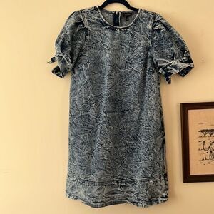 Who What Wear Blue Denim Dress